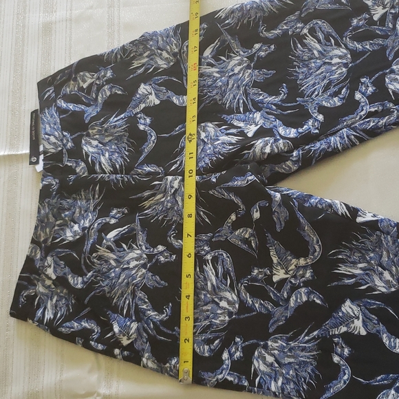 UNIQUE by Topshop Artichoke Tailored Trousers Pants NEW Black Blue NWT Women's 6 - Picture 9 of 16